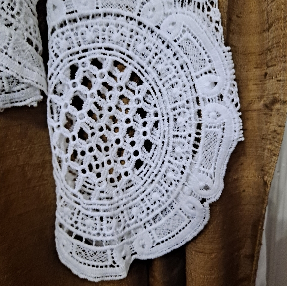 3 set Pink White Black blouses Large fit Cropped Crochet Set - Picture 9 of 16